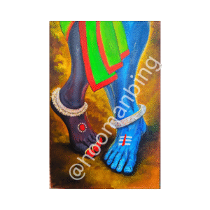 Divine feet of Shiva and Kali made by Dr deeksha mehtani or hoomanbing